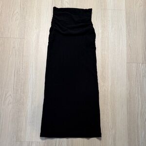 James Perse Black Bodycon Maxi Skirt